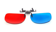 暴风影音电脑电视专用3d夹片眼镜，近视3d眼睛，高清红蓝左右3d眼镜夹