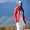 北京森林户外春秋季健身速干连帽，卫衣登山外套跑步衣大码女式