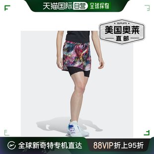 Adidas/阿迪达斯 女士墨尔本网球裙 多色/黑色 美国奥莱直发