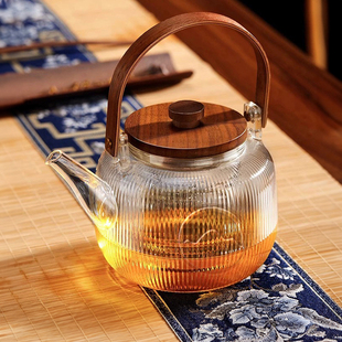 玻璃煮茶壶2023泡茶家用耐高温围炉蒸煮提梁烧水壶电陶炉茶壶
