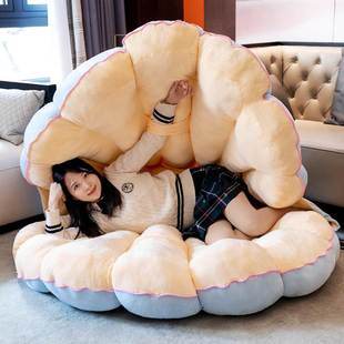 巨型蚌壳抱枕睡袋大贝壳，玩偶懒人沙发坐垫，毛绒玩具娃娃女生日礼物