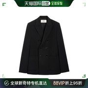 香港直邮amiparis尖翻领，双排扣西装夹克e24fbv207vi0007.