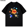 太阳系八大行星纯棉透气印花短袖T恤科普宇宙探索天文家庭亲子装