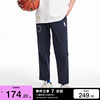 绫致杰克琼斯NBA联名时尚运动男士简约宽松百搭字母刺绣长裤