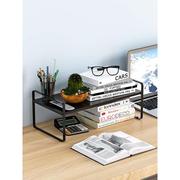 可伸缩简易书架置物架办公室桌面，收纳架桌上多层书桌整理小架子