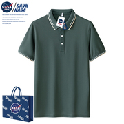 NASA GAVK2024情侣百搭运动男女同款上衣T恤潮流POLO衫修身短袖
