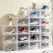 鞋子收纳神器简易鞋架鞋盒玩具收纳盒收藏展示柜乐高手办透明摆柜