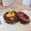 越南红木南瓜糖果干果盒，创意家居装饰品，家用水果盘客厅摆件