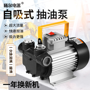 电动抽油泵12v24v220v大功率550w柴油泵大流量，自吸泵齿轮泵加油机