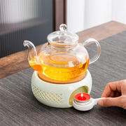 玻璃茶壶保温底座蜡烛煮茶炉加家用瓷温茶炉花茶水果茶家用煮茶器