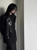 山本耀司新中式国风西装外套2024春秋，款高级感设计黑色休闲西服女