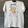 Queen皇后乐队美式摇滚复古着vintage动漫风短袖男女chic嘻哈T恤