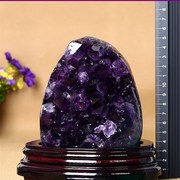 圭天簇紫晶洞办j公室，摆晶洞小紫水晶水件奇石原石紫晶然紫