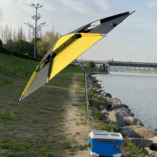 雨帆钓鱼伞2.2米万向，防雨户外钓伞2.4米双层防晒遮阳伞垂钓伞