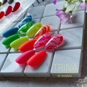  日本 TRINA 色胶  荧光色 糖果色甲油胶 日式美甲用品