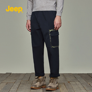 呼呼jeep工装裤，男2024年春季宽松休闲长裤子
