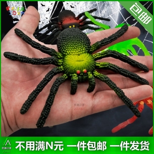 软胶仿真蜘蛛玩具整蛊吓人道具幼儿园儿童玩具橡胶塑胶黑色蜘蛛