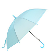 创意彩色广告透明雨伞 直杆自动雨遮阳伞 舞蹈表演长柄伞可印logo