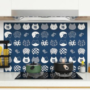 日式厨房灶台防油烟贴纸，自粘耐高温加厚壁纸，瓷砖墙面翻新墙贴防水