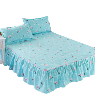 席梦思床罩床裙式床垫罩保护床套单件防尘防滑1.5m1.8米床笠床单