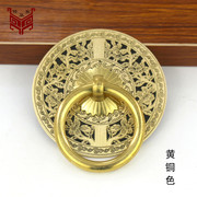新中式纯铜拉手抽屉圆环铜拉手复古柜子柜门铜把手房门扣环拉手环