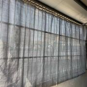 定制银色六针加密加厚阳台窗户窗帘式遮阳网防晒网遮光防尘网