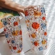 捷克波西米亚风格水晶玻璃花瓶糖果盘子餐桌客厅摆放高档泡泡花器