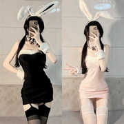 性感兔女郎cosplay女仆兔子纯欲黑色制服套装角色扮演兔子服装女