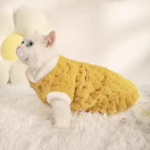 猫咪衣服冬季保暖宠物小猫布偶英短银渐层马甲冬天防掉毛背心毛衣