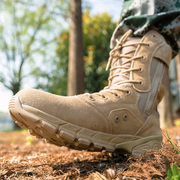 新式作训靴户外作战靴，战术靴高帮沙漠登山靴，透气夏季男靴军训练靴