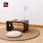 环保日式手工竹地毯，圆形客厅地垫榻榻米地垫瑜伽垫软垫