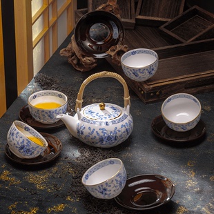 日本 NARUMI/鸣海 Milano系列 日式茶具套组(树脂茶碟) 骨瓷 礼盒