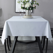 厚款会议桌布台布长条桌绒布，绒面长方形布艺纯色桌套罩长桌