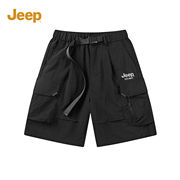 jeep吉普男士短裤，夏季运动休闲裤男款2024美式五分工装裤男生