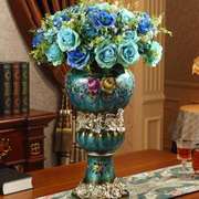 欧式花瓶复古创i意客厅家居装饰品落地大号花瓶插花摆件奢华工