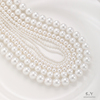 天然贝壳珠串珠珍珠白，散珠电镀珍珠手链，项链饰品手工diy材料配件