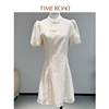 Time RoaD/汤米诺重工蕾丝改良旗袍女夏季刺绣连衣裙T26233191296