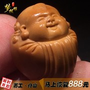 橄榄核手串男士 阿福核雕手链 橄榄胡雕刻童子文玩