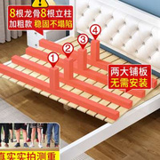 实木床1.5米现代简约1.8米双人床架主卧经济型，欧式木床单人床