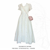 大码胖mm法式高级感白色，连衣裙套装夏季设计感小众开衫裙子两件套