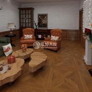i法式复古原木风木纹瓷砖600x600仿Y实木纹地砖客厅餐厅卧室地板