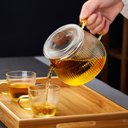 玻璃茶壶壶家用耐高温茶水分离泡茶壶单电陶炉煮茶器茶具套装防烫