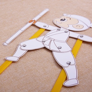 皮影戏手工diy制作道具材料，包中国风传统自制人偶儿童玩具手动