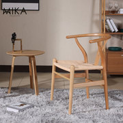 北欧实木麻布太师椅，简约书桌椅靠背椅，休闲椅时尚设计师椅子休闲椅