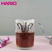 日本进口 HARIO 钻石型挂耳滤纸 便携式手冲咖啡过滤袋 MDF-1