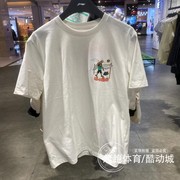 李宁2023夏季男子时尚休闲圆领印花运动文化衫短袖T恤AHST179
