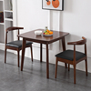 厂简约现代实木方桌，小户型家用餐桌椅北欧餐厅，休闲洽谈正方形小新