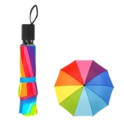 雨伞彩虹伞折叠伞，三折伞10骨创意，晴雨两用太阳伞遮阳伞