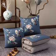 中国风刺绣两用抱枕被靠垫枕头，被午休空调，被沙发办公室新中式装饰