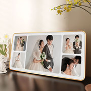 婚纱照相框摆台照片定制洗相片做成全家福，打印冲印结婚照水晶相册
